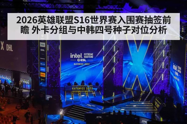 2026英雄联盟S16世界赛入围赛抽签前瞻 外卡分组与中韩四号种子对位分析